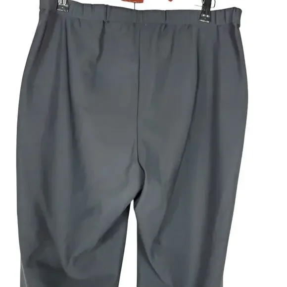 Theory Womens Tapered Dart Ponte Pant Sz L Black Pull On Cropped Pockets Stretch - Picture 6 of 16